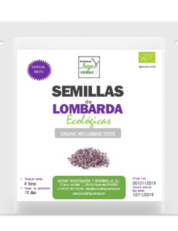 ENVASE DE SEMILLAS DE COL LOMBARDA ECOLÓGICAS