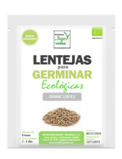 LENTEJAS ECOLÓGICAS PARA HACER GERMINADOS